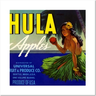 Vintage Ads - Hula Apples Posters and Art